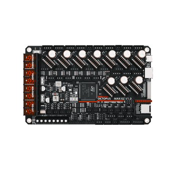BIGTREETECH Octopus MAX EZ V1.0 32-bit 3D printer control board with 10 EZ driver sockets, USB-C, CAN, fan, heater and expansion connectors