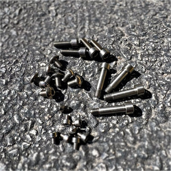 All-titanium M5 and M3 fastener kit for Ultralight X-Beam CNC XY joints
