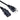 Black NEMA 5-15P three-prong to IEC C13 power cord for C14 power inlets