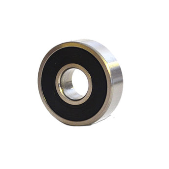 608-2RS rubber-sealed deep groove bearing with black seals and metal race