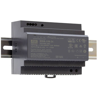 Mean Well HDR-150-48 ultra-slim 48V 150W DIN-rail power supply with screw terminals