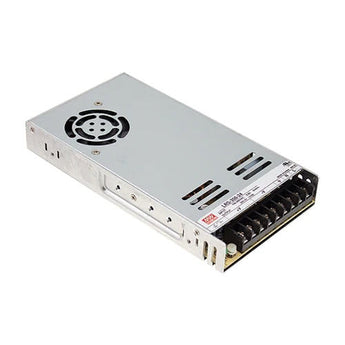 Mean Well LRS-350-48 350W 48V enclosed switching power supply with screw terminals and low-profile metal case