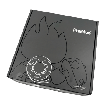 Black Phaetus filament box packaging with Phaetus logo and spool graphic