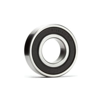 695-2RS sealed miniature ball bearing with black rubber seals, 5x13x4mm non-flanged bearing