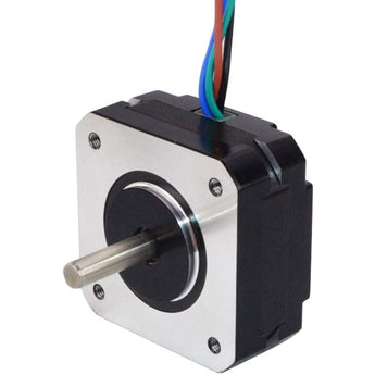 STEPPERONLINE 17HS08-1004S short-body NEMA 17 bipolar stepper motor with 5mm D-shaft and 4-wire lead