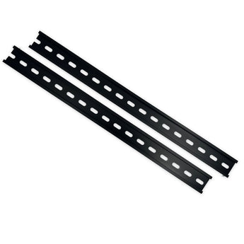 Black DIN rail for Voron, Trident, Micron, and DOOM 3D printer electronics bays