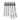 Six stainless MGN linear rails with carriages for a Salad Fork 160mm rail kit
