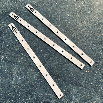 Titanium extrusion backer plates for Salad Fork 160mm 1515 gantry, Lightweight Labware