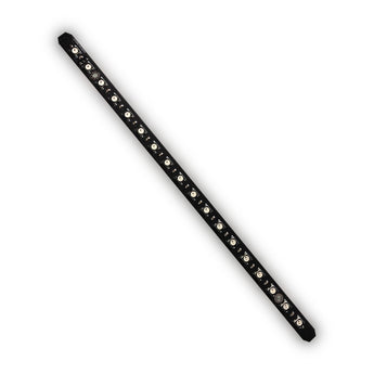 Black Disco Stick addressable RGB LED PCB light bar with 18 LEDs for Voron-style 3D printer lighting