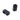 Omron D2FC-F-7N(20M) black ultra-subminiature microswitch with three straight through-hole pins