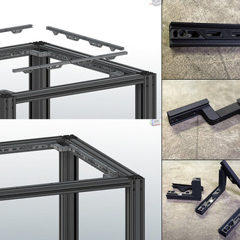 DoomCube 2 magnetic panel mount hardware kit with 6x3 magnets, M3x12 screws, and M3 roll-in T-nuts