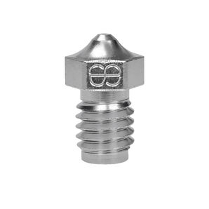 Phaetus plated copper V6-style M6 nozzle for 1.75 mm filament with nickel-plated finish