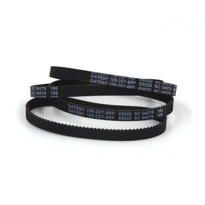 Gates 188-2GT-6 RF black closed-loop GT2 timing belt, 188 mm loop length and 6 mm width