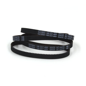 Four Gates 188-2GT-6 RF black closed-loop GT2 timing belts, 188mm length and 6mm width