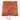 Orange DFH silicone print bed heating pad with cutouts, wire leads, and taped thermistor