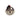 22mm Voron-logo white LED metal push button switch, front view