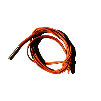 24V 40W cartridge-style 3D printer hotend heater with orange braided 1m lead