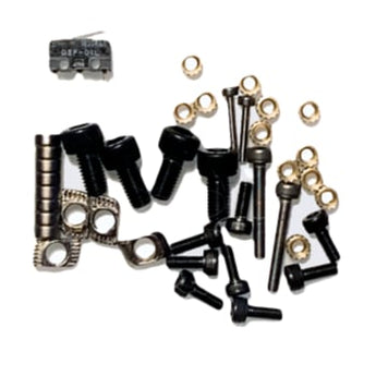 Klicky Probe hardware kit with microswitch, 6x3 magnets, screws, threaded inserts and T-nuts for Voron magnetic Z probe