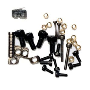 Klicky Probe hardware kit with microswitch, 6x3 magnets, screws, threaded inserts and T-nuts for Voron magnetic Z probe