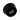 Black EPDM rubber printer foot with recessed washer and center mounting hole