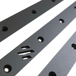 Powder-coated steel extrusion backer set for Voron V2.4 and Trident gantries