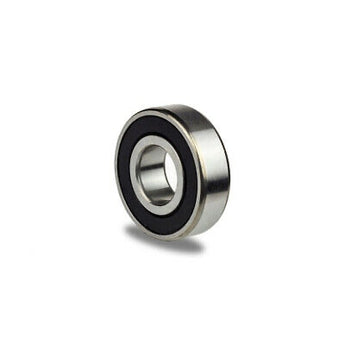 Single 623-2RS miniature ball bearing with black rubber seals, 3x10x4mm size, sold as a 10-pack